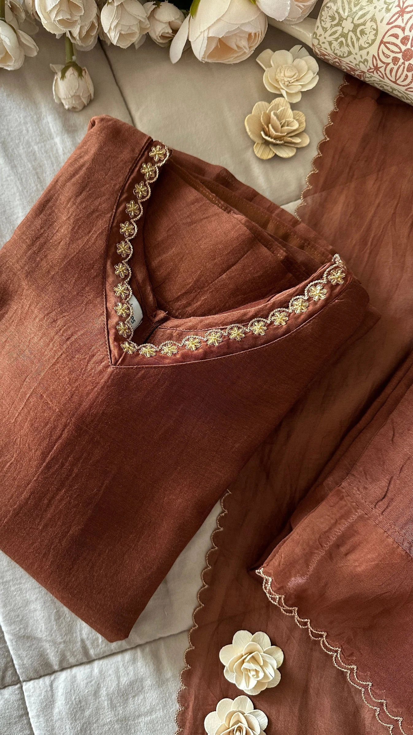 sienna glow pure cotton kurta sienna glow pure cotton kurta