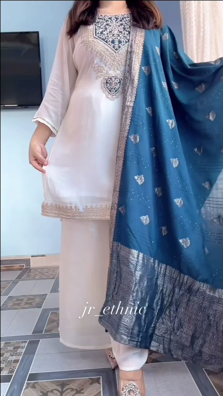 designer party wear set heavy pure chinnon silk designer party wear set heavy pure chinnon silk