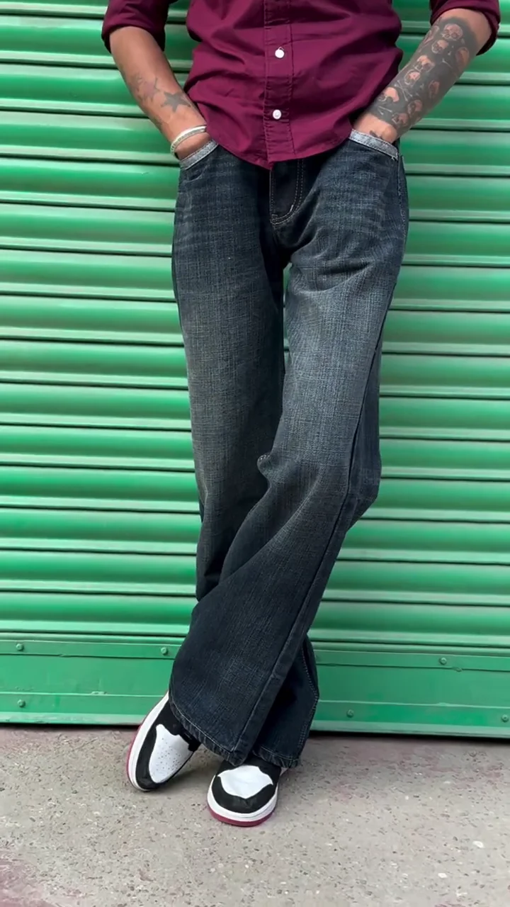 black high rise loose fit black high rise loose fit