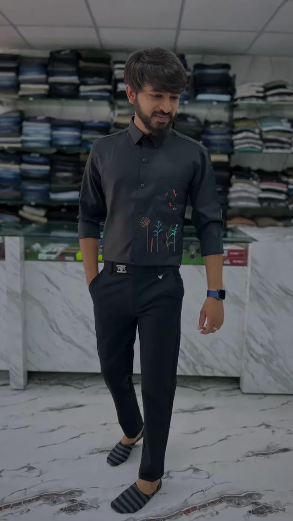 men’s cotton floral casual shirt men’s cotton floral casual shirt