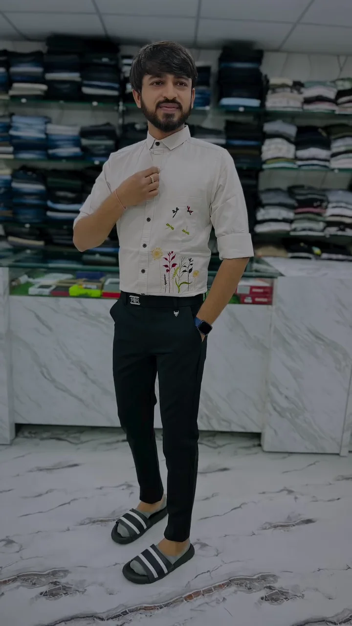 men’s cotton floral casual shirt men’s cotton floral casual shirt